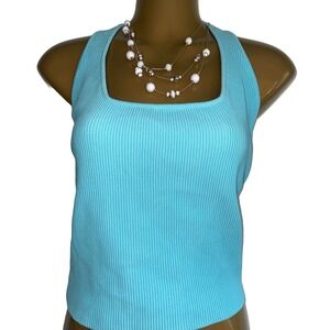 Curvy and Plus! NWT Sky Blue Ribbed Square Neck Tank from Cotton On: Curve 22